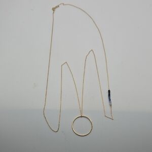 14k Gold Filled Circle Pendant Necklace